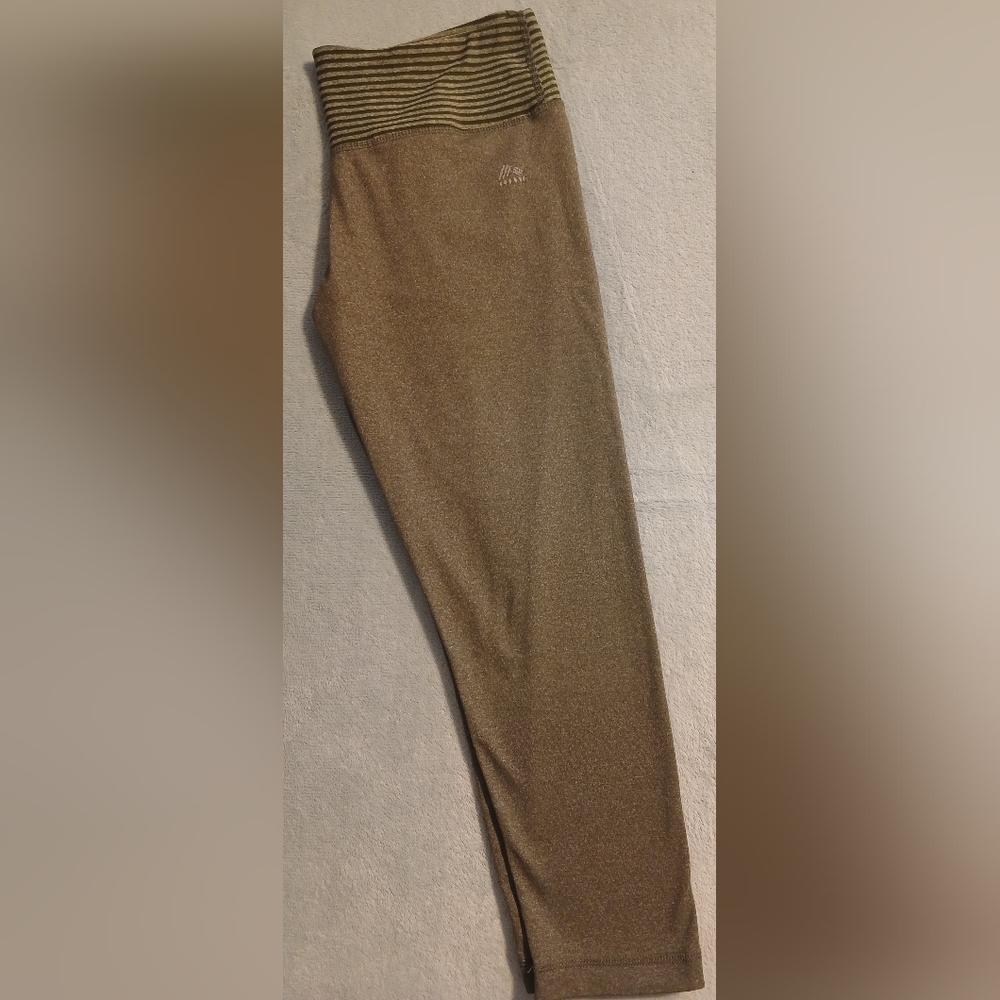 5/$25 RBX Olive Crop Leggings with Striped Waistband